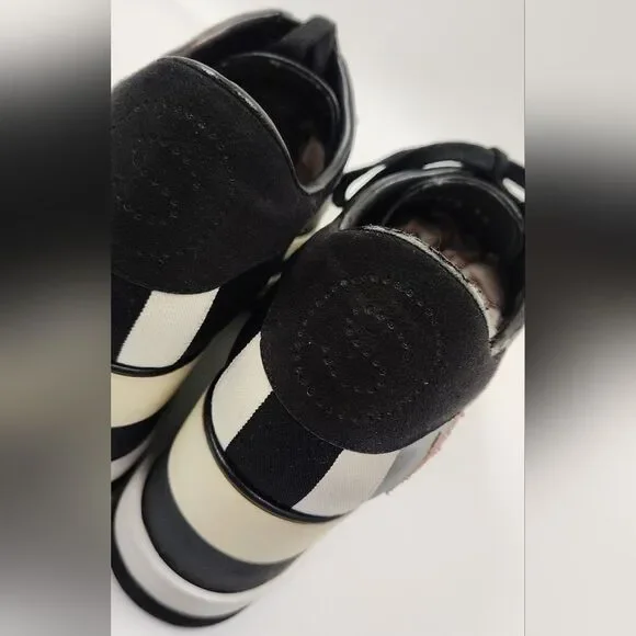 Stella McCartney Leather Elyse Star Platform Trainers Sneakers Sz 38 - Picture 13 of 16